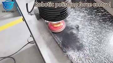 Robot actively polishes force control.#polish #robotics #grind #automobile #machine #welding #robot