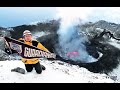 Alpinistas graban video del cráter del Popo en erupción