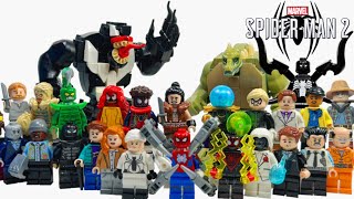 LEGO Spider Man 2 Insomniac \/ PS5 Video Game All Characters \& How To Build Them!