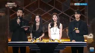 Sana , Jin , Irean , Chanyol MC Greetings 3 KBS Gayo Chaejun 2017 Live