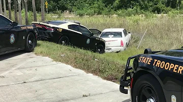 Nearly naked Florida woman leads troopers on high-speed chase in stolen car, officials say