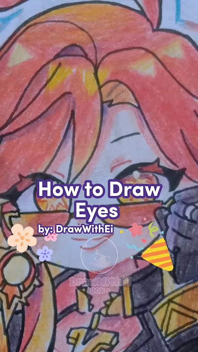 How to draw anime Eyes 🌟 Cara gambar mata anime ✨ #art #drawing #drawingtutorial #shorts