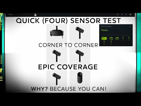 Quick 4 Sensor Test In SteamVR - EPIC COVERAGE