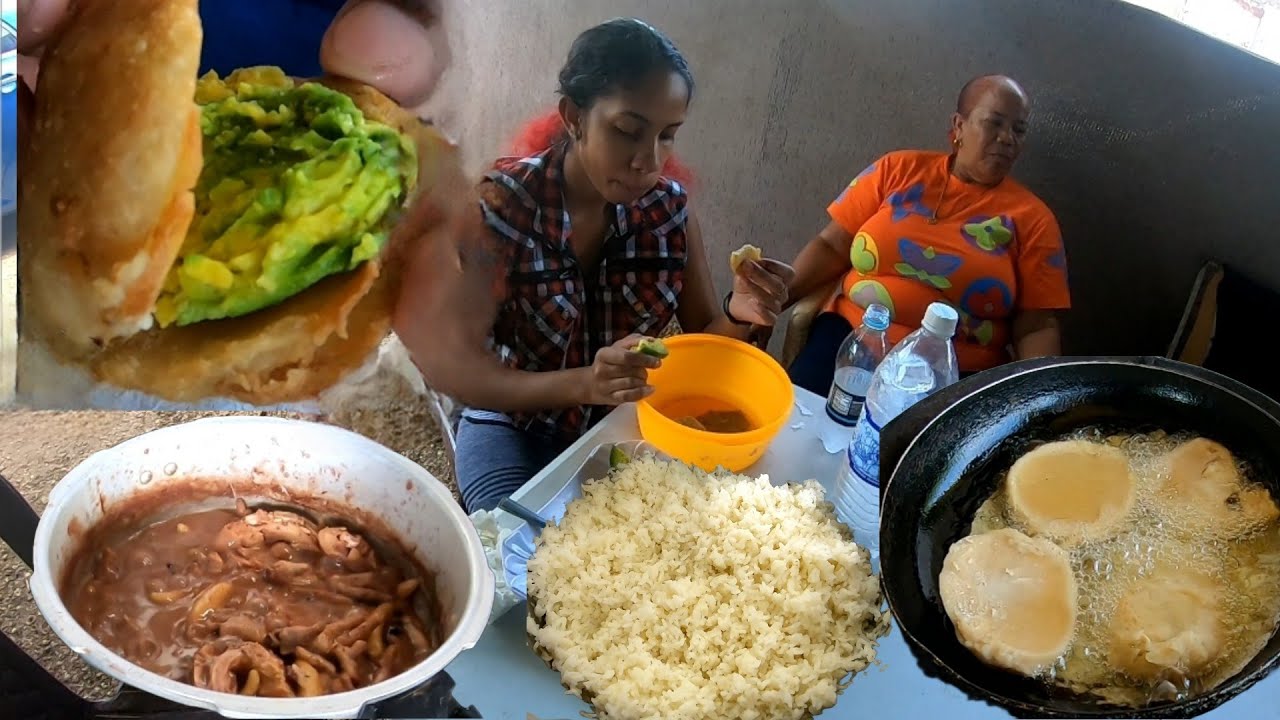 STEW PEAS AND WHITE RICE/ STEAM FISH & BOILEDFRIED DUMPLING WITH