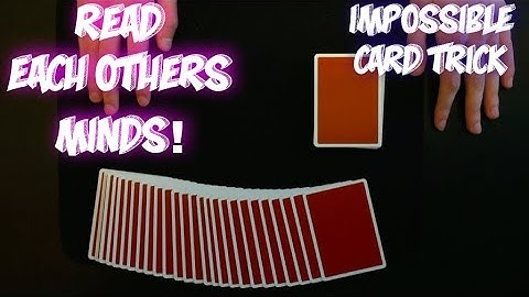HOW TO READ MINDS! Best Impromptu Card Trick Ever Tutorial!