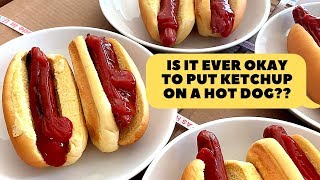 As he prepares for a charity marathon relay, tim takes break from
training to answer the pressing question of whether it's ever
appropriate put ketchup ...
