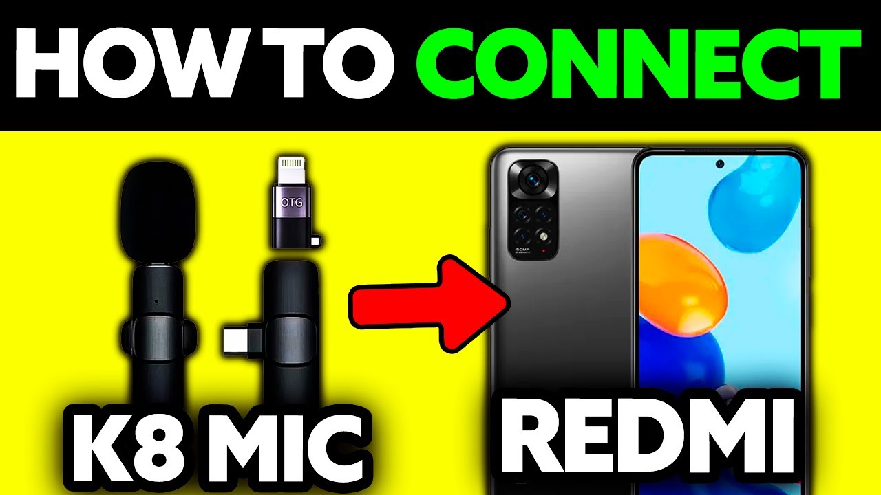 How To Connect K8 Wireless Microphone in Redmi (2025) - Step by Step