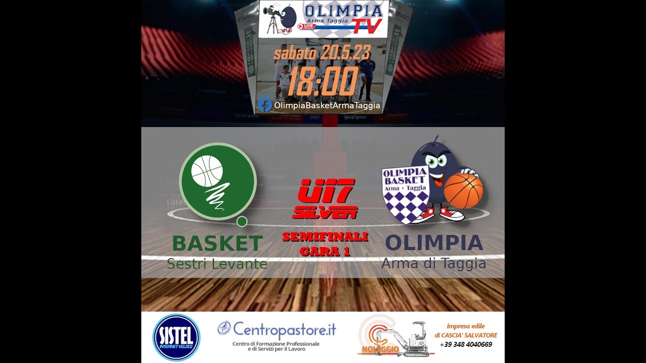 U17 semifinali gara 1: Basket Sestri Levante vs Olimpia Basket - 20/05 ...