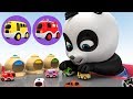 Learn Colors With Toy Street Vehicles Parking - Pinky and Panda TV