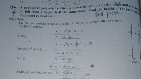 Gcuf past paper solution of Mechanics 2 of Bs math 4 semester