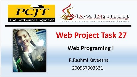 Java Institute || Web Programming 1|| eShop Project Task 27