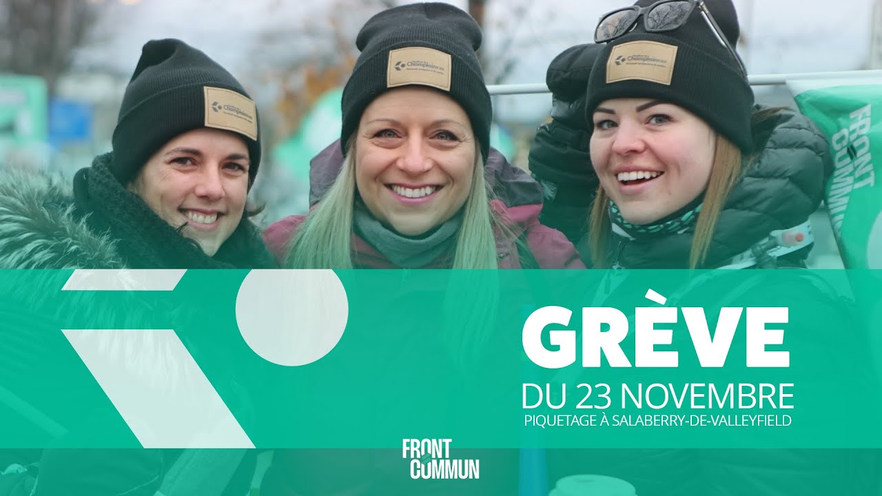Grève du 23 novembre À l'Hôpital du Suroît à SalaberrydeValleyfield