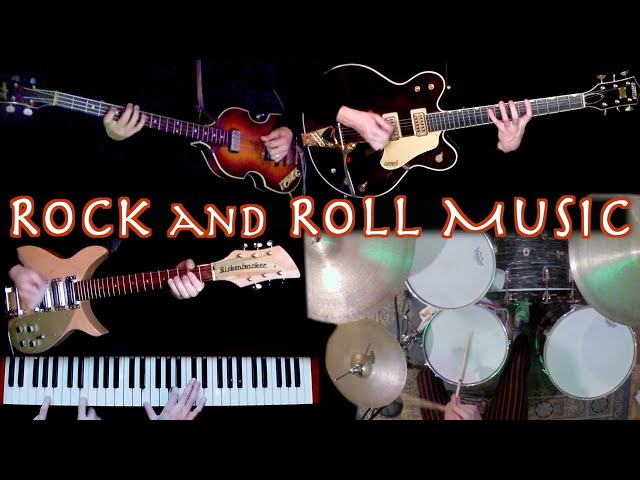Rock and Roll Music - Guitars, Bass, Drums u0026 Piano Cover | Instrumental w/Lyrics class=
