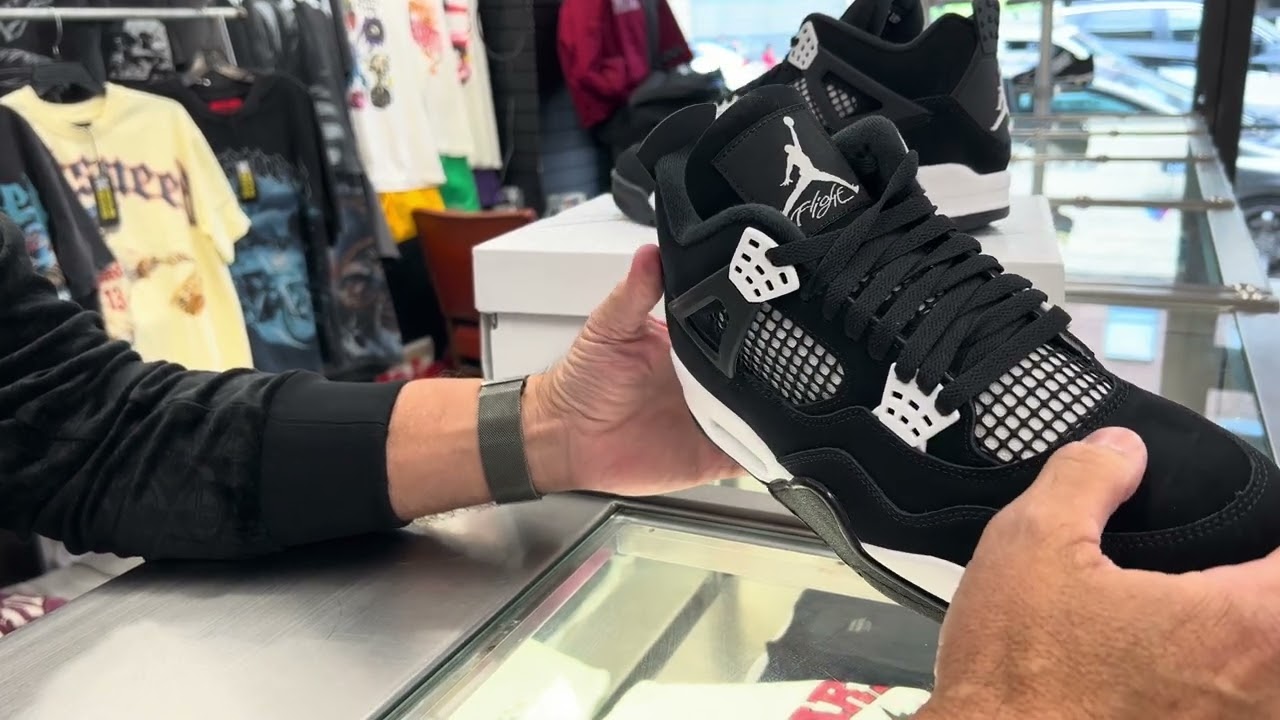 Nike Air Jordan Retro 4 White Thunder (2024) at Street Gear