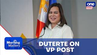 VP Sara says she can serve outside gov’t