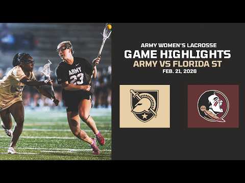 Army vs. Florida State Women's Lacrosse Game Highlights