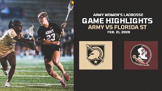 Army vs. Florida State Womens Lacrosse Game Highlights