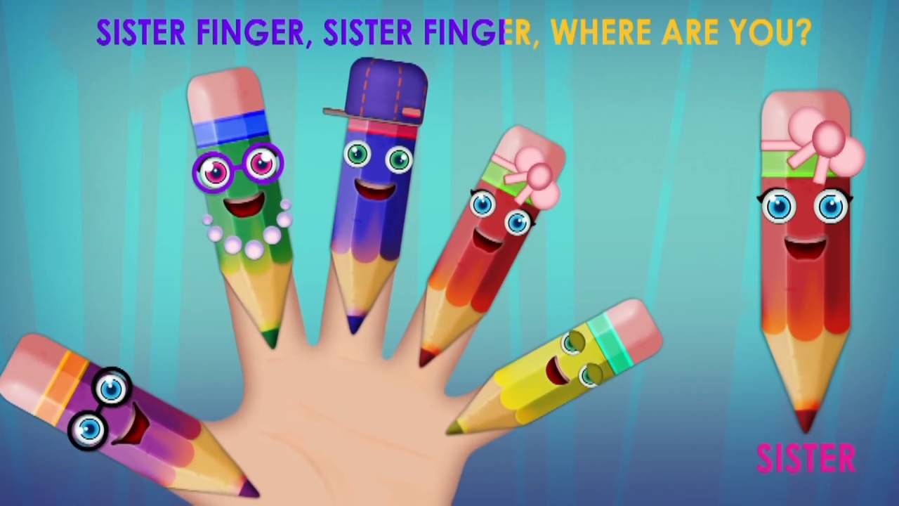 Pencil Finger Family _ Nursery Rhymes Lyrics and More Adiba Marsha