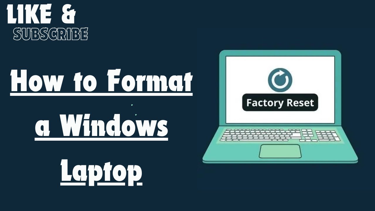 How to Format a Windows Laptop - YouTube