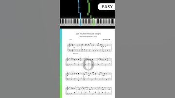 Thumbnail of EASY Piano Tutorial of “Can You Feel The Love Tonight” by Elton John