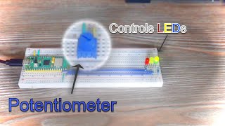 Potentiometer & LEDS | Lesson 6 Pico W solution
