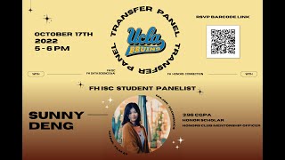 UCLA Transfer Student Panel 2022 (FHISC x FH Honors Connection x FH Data Science AI)