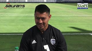 22 Sporting KC Media day; Roger Espinoza, Graham Zusi, and Johnny Russell.
