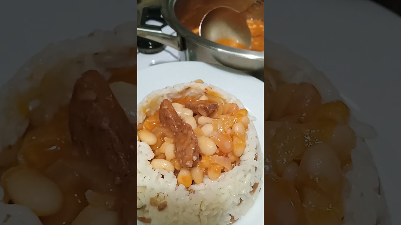 KURU FASULYE PİLAV #kurufasulye #pilav #tarif #yemek #yemektarifleri #yemektarifi #fyp #keşfet