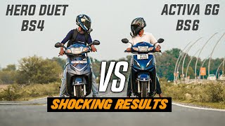 Honda Activa 6G Bs6 Vs Hero Duet Bs4 Race Highway Battle