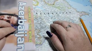 ASMR ~ Azerbaijan History & Geography ~ Soft Spoken Map Tracing Page Turning screenshot 2