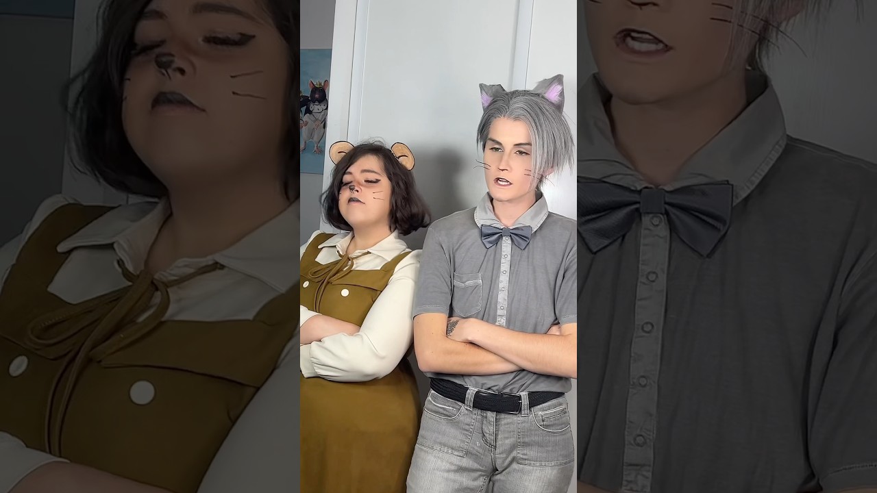 La première fois que Tom et Jerry parlent 😂 #cosplay #tomandjerry