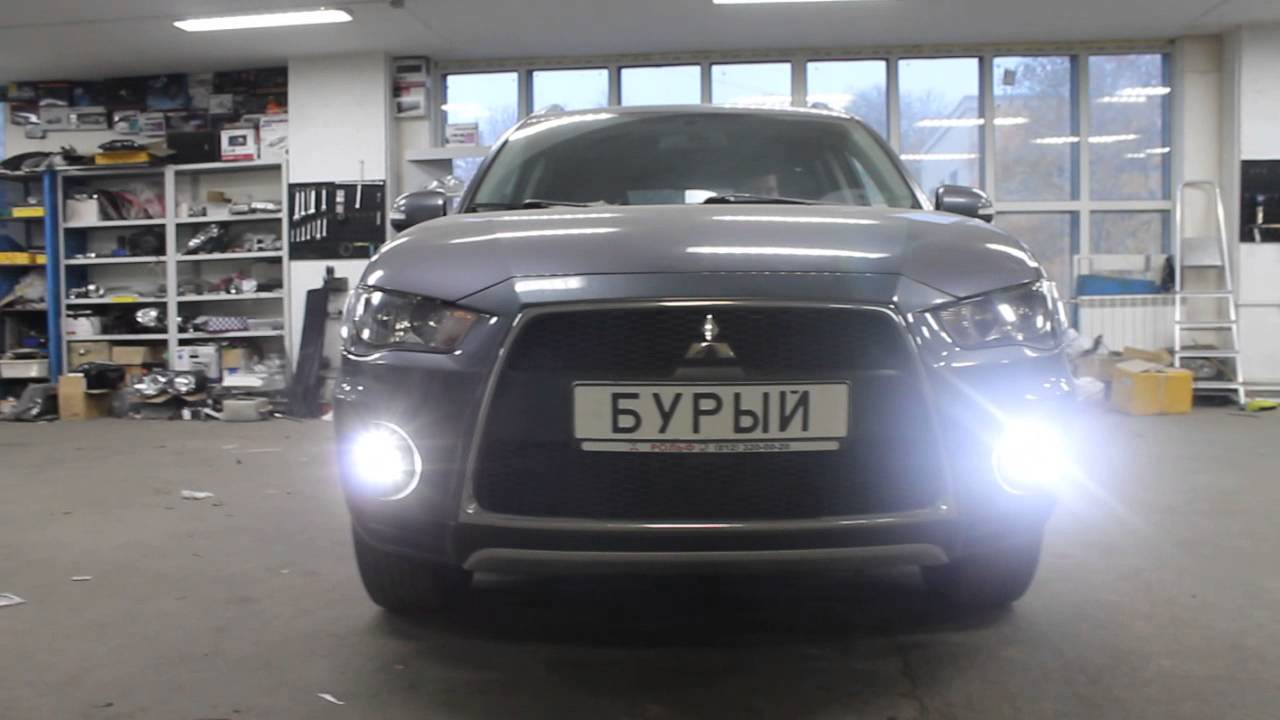 Mitsubishi Outlander + osram ledriving fog101
