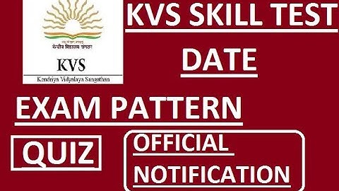 KVS SKILL TEST DATE ANNOUNCED 2018 | KVS LDC SKILL TEST