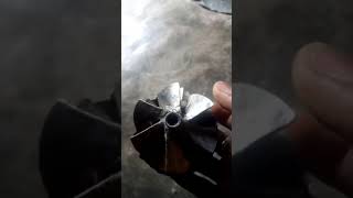 homemade rc jet engine compressor wheel fall