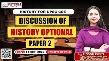 UPSC Mains 2025 | History Optional Paper 2  Live Analysis | Drishti Ma’am | Plutus IAS