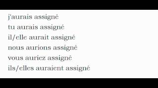 French conjugation = Assigner