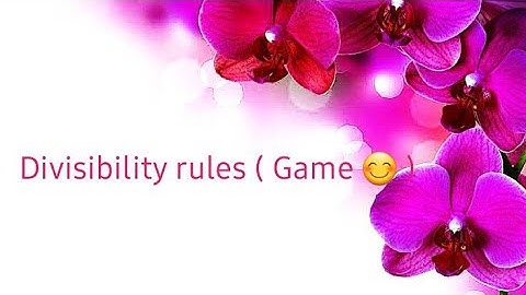 Divisibility rules Game ( 2 , 3 , 4 , 5 ) || By Your Education Corner
