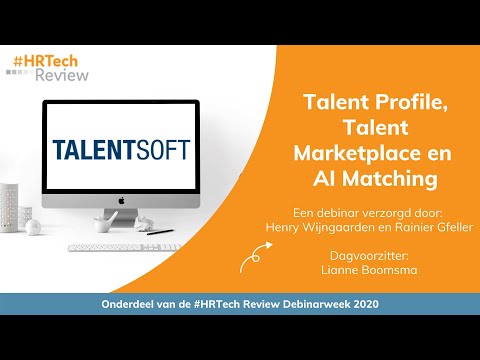 Talent Profile, Talent Marketplace en AI Matching | Talentsoft | Debinarweek 2020