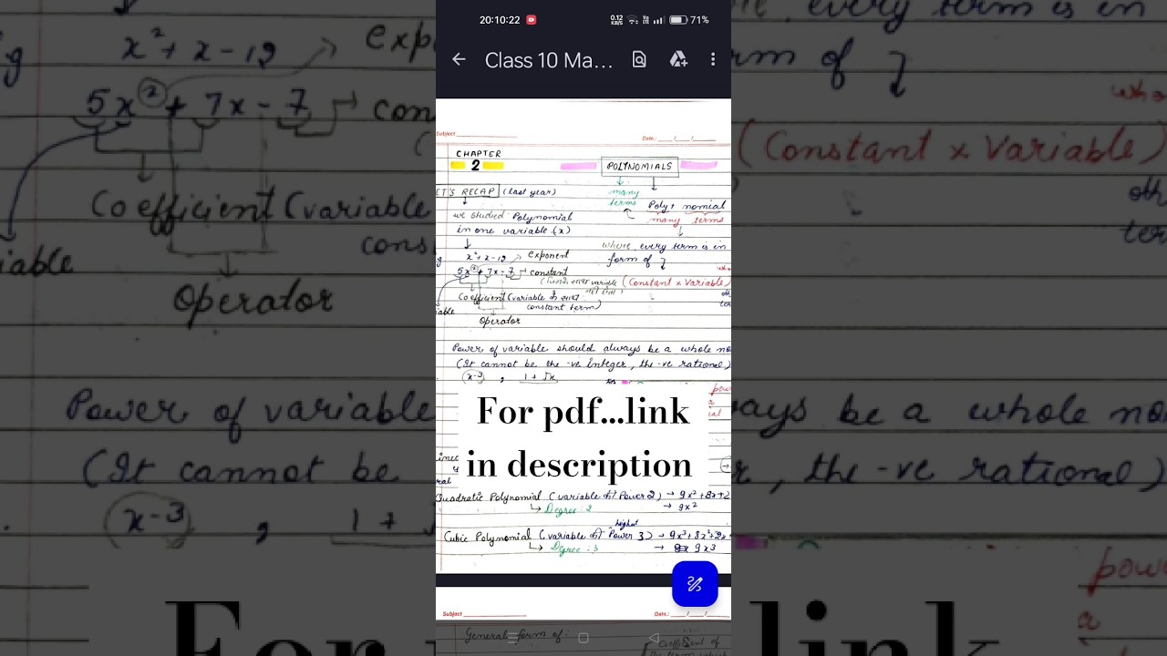 Best😍 #notes 🔥#class10 #cbse #chapter2 #maths #pdf download #bestnotes #shorts #short #education