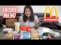 I ordered the entire MCDONALD'S menu | taste test 😋