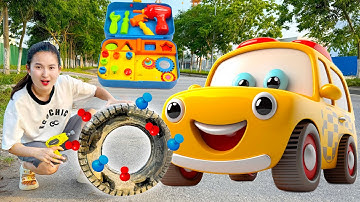 Changcady review bộ đồ sửa xe ô tô, giúp đỡ bạn Nhím thay lốp bị thủng