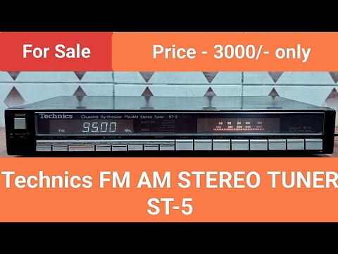 【完動品】Technics ST-S5 FMステレオチューナー Technics FM AM STEREO TUNER ST-5 Made In Japan Nice Sound Quality