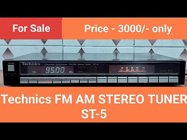 Technics FM AM STEREO TUNER ST-5 Made In Japan Nice Sound Quality