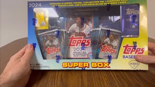 2024 Topps Series 1 super box direct from fanatics! Nice box and foil card!