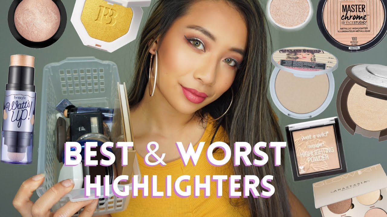 BEST and WORST Highlighters 2020 | Drugstore vs  High End Review and Swatches