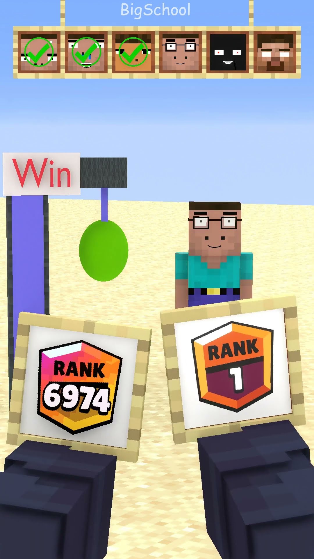 Left or Right? Help Herobrine become the strongest person! ?