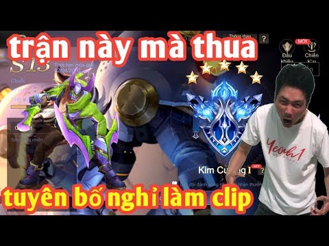 Liên Quân _ Anh Hảo Chơi Lớn Tuyên Bố Nghỉ Làm Clip Nếu Thua | Trận Cuối Lên Tinh Anh