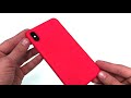 Чехол накладка iPhone X/XS силикон Gurdini Ultra Slim красный