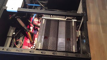 Fractal Design Node 605 with Noctua NH-C14 1 fan mounted