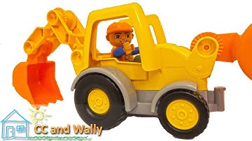 Lego Duplo 10811 Backhoe Loader Review - With Workshop Mickey Mouse Visit